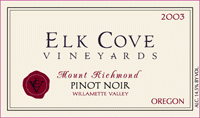Elk Cove - Mount Richmond Pinot Noir Willamette Valley 2019